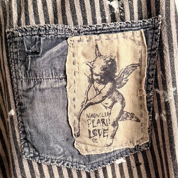 Magnolia Pearl Yarn Dyed Patchwork Striped Miners - Picture 11 of 16